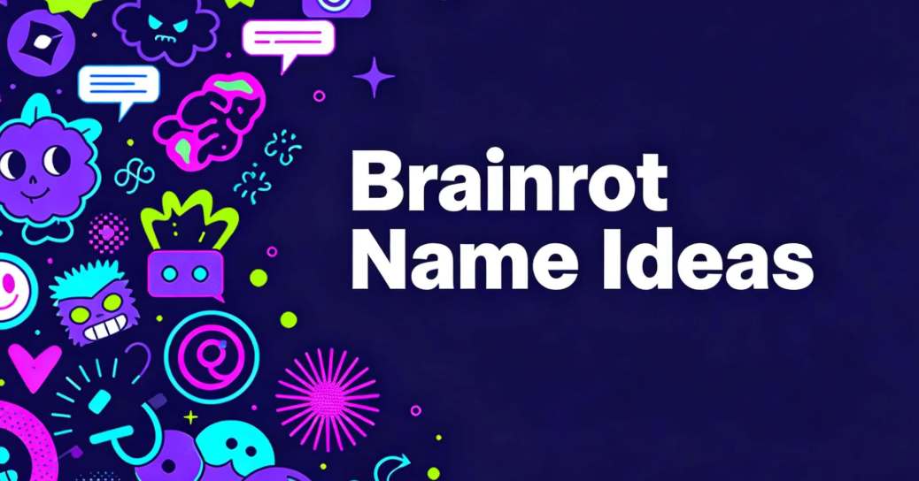 internet brainrot culture visualized as playful chaos transformed into a clear naming idea system