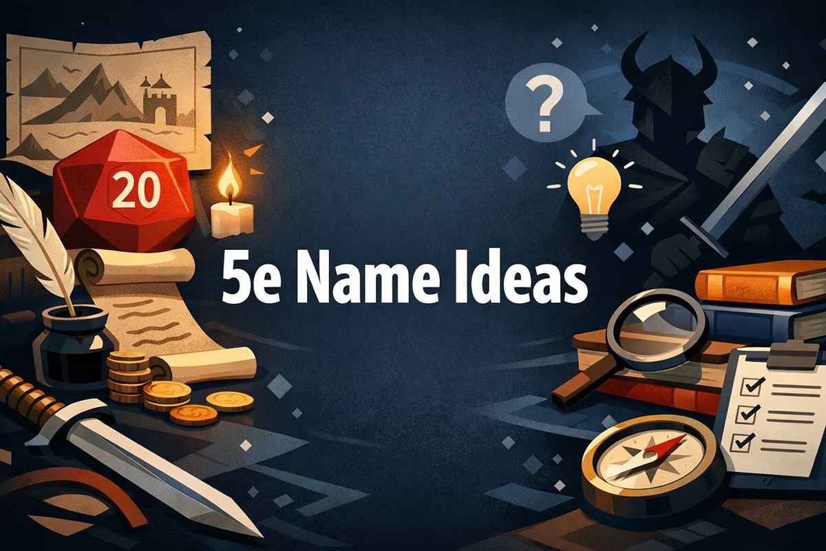 practical decision making for 5e naming, moving from many options to one confident final choice