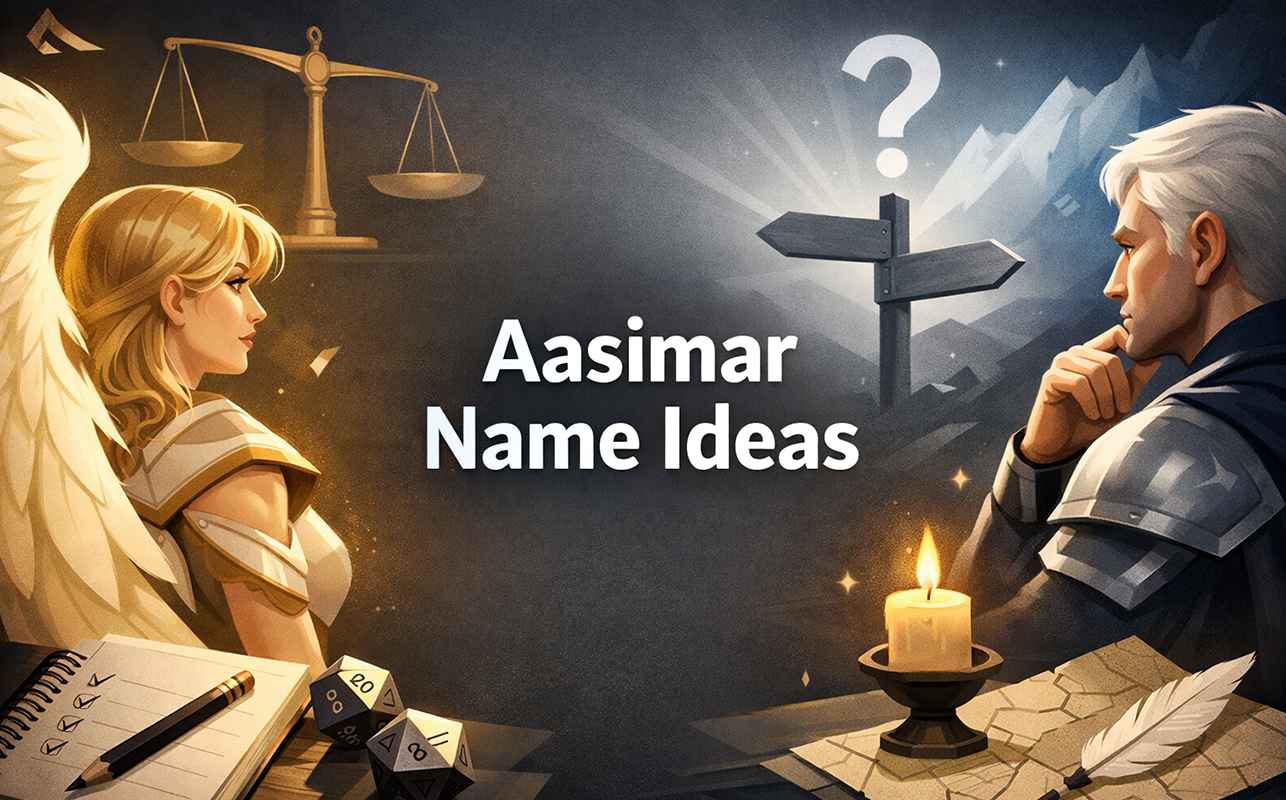 practical decision making for aasimar naming, moving from many options to one confident final choice